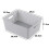 Yuright 4 Pack Plastic Woven Storage Baskets for Desktop Shelf, Light Gray 2
