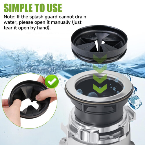 Silicone Garbage Disposal Splash Guard,Fit for Insinkerator Disposal Plug 2