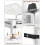 Housolution 6 Tier Corner Shelf Stand with Storage and Fabric Drawers,White 4