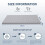 MeMoreCool Roll Up Floor Mattress Single 190x90cm, Light Grey 3