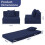 MeMoreCool Folding Mattress Single, Corduroy Fold Out Sofa Bed, Grey 2
