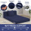 MeMoreCool Folding Mattress Single, Corduroy Fold Out Sofa Bed, Grey 5