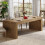 Tribesigns Tribesigns 78.7-inch Large Dining Table for 6-8, Rectangular Kitchen Table with Heavy Duty Pedestal 5