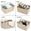 IGNPION Seagrass Storage Basket Woven Seagrass Desktop Rectangular Bathroom Storage Organiser Box 5