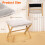 bimiti Foot Stool Bamboo Folding Foot Rest Foldable Ottoman Seat 4