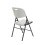 Office Hippo Occasional Folding 4 Leg Chair, Plastic, White 4
