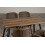 Seconique Seconique Quebec Wave Edge Dining Set with 4 Dining Chairs in Medium Oak Effect/Brown Pu 5