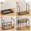 GreenForest Folding Desk 80cm No Assembly Required for Small Space, Grey 3