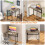 GreenForest Folding Desk 80cm No Assembly Required for Small Space, Grey 5