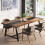 Tribesigns Tribesigns Dining Table for 8 People, 70.87-inch Rectangular Wood Kitchen Table with Strong Metal Frame 2