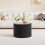 PINPLUS Round Ottoman Storage, Convertible Table, Dark Grey, 56x56x40 cm 2