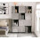 AWTATOS 12 Cube Storage Organizer with Doors,Black 2