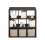 Furinno SIMPLE Cube Storage Organizer, 9-Cube Display Shelf, Open Back Shelving Unit, Storage Shelves, Extra Thick Frame 5