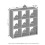 Furinno SIMPLE Cube Storage Organizer, 9-Cube Display Shelf, Open Back Shelving Unit, Storage Shelves, Extra Thick Frame 3