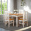 Seconique Seconique Ludlow 1+4 Dining Set in White/Oak Effect 3