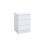 Birlea Birlea Oslo 3 Drawer Bedside Table White Nightstand Side Table 2