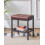 IBUYKE Rectangular Makeup Stool, PU Seat Vanity Chair, Dark Brown WBD017Z 2