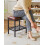 IBUYKE Rectangular Makeup Stool, PU Seat Vanity Chair, Dark Brown WBD017Z 5