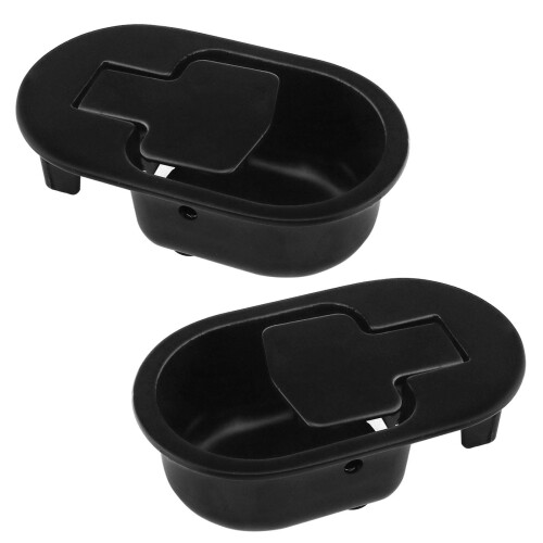 OTOTEC 2X Black Chair Sofa Couch Release Lever Replacement Handle Durable Recliner Oval 1