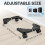 Liitrton Mobile CPU Stand Adjustable Computer Tower Stand with 4 Caster Wheels Fits Most PC (Black) 2
