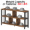 IBF 5 Cube Storage Organizer Bookshelf Low Bookcase 120cm Rustic Brown 5