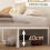 Yicensen Single Bed Frame 90x190 cm, Easy Assembly, Noise Free, White 4