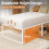 Yicensen Single Bed Frame 90x190 cm, Easy Assembly, Noise Free, White 5