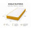 eXtreme comfort ltd Cooltouch Colours Yellow Single Mattress 3