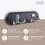 keypak Wall Mounted Robe Coat Rack with 2 Black Double Hooks 2