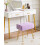 IBUYKE Makeup Vanity Stool, Velvet Rectangular Footrest, Purple L/G-51V 3