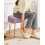 IBUYKE Makeup Vanity Stool, Velvet Rectangular Footrest, Purple L/G-51V 4
