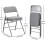 CHAIRABLE Padded Folding Chairs with Thick Cushion, 2 Pack Grey 2