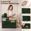 MeMoreCool Single Folding Sofa Bed, Convertible Boneless Couch, Green 5