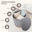 Bonlife Large Round Storage Ottoman, Foldable Footstool with Lid 2