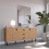 Seconique Seconique Leon 2 Door 3 Drawer Sideboard in Medium Oak Effect 3