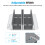 OMOTON Vertical Laptop Stand, Aluminium, Adjustable Dock Size, 3-Slot 2