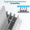 OMOTON Vertical Laptop Stand, Aluminium, Adjustable Dock Size, 3-Slot 3