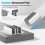 OMOTON Vertical Laptop Stand, Aluminium, Adjustable Dock Size, 3-Slot 4