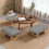 Stowetry Foot Stool, Pouffe Footstool with Removable Cover 4