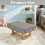 Stowetry Foot Stool, Pouffe Footstool with Removable Cover 2