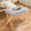 bimiti Foot Stool Bamboo Folding Foot Rest Foldable Ottoman Seat 5