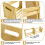 SHILIPAIJC Expandable Desktop Bookshelf, Small Countertop Bookcase 3