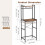 Housolution 2-Tier Mini Fridge Stand with Storage, Black+Brown 3