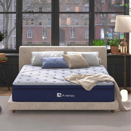 Avenco Bed Mattress Conventional, Gel Foam, King 1