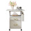 Printer Stand with 2 Fabric Drawers Mobile File Cabinet,End Table On Wheel 2