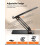 TeckNet TECKNET Laptop Stand for Desk, Ergonomic Foldable Laptop Riser, Black 3