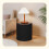 PINPLUS Round Ottoman Storage Box, Folding Stool, Black, 43x43x45 cm 2