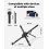 Viozon Portable Laptop Stand for Desk, Foldable Adjustable Computer Riser with Magnetic Phone Holder 3