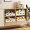 ZLLkeji Plastic Storage Baskets adjustable Cupboard Organizer Basket Storage Bin for Kitchen, Cupboard, Office, Bathroom 2