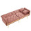 (Pink, Velvet) 2-Seater Sofa Bed with Adjustable Backrest 6
